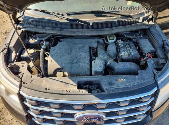 1FM5K8B85HGD07132 2017 FORD EXPLORER Черный Вид подкапотного пространства