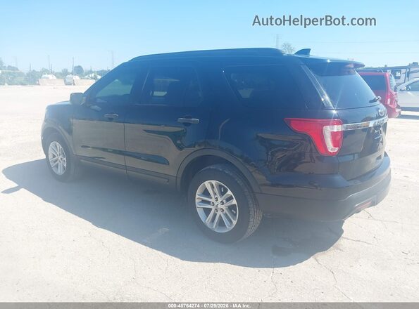 1FM5K8B85HGD72224 2017 FORD EXPLORER Black Tył lewy