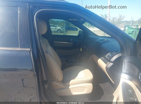 1FM5K8B85HGD72224 2017 FORD EXPLORER Black Widok wnętrza z przodu