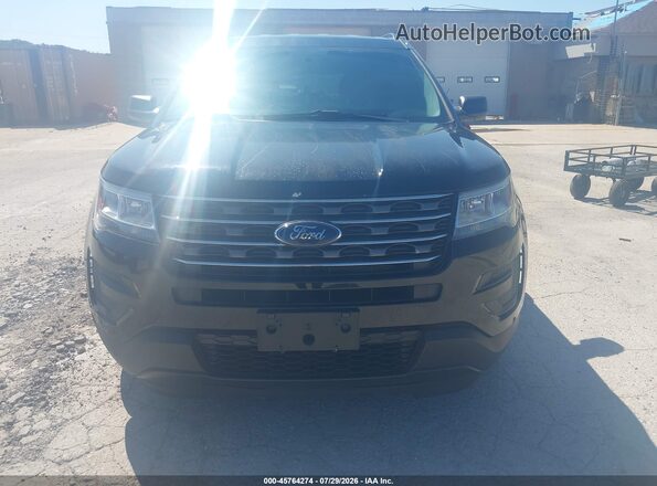 1FM5K8B85HGD72224 2017 FORD EXPLORER Black Widok zestawu wskaźników