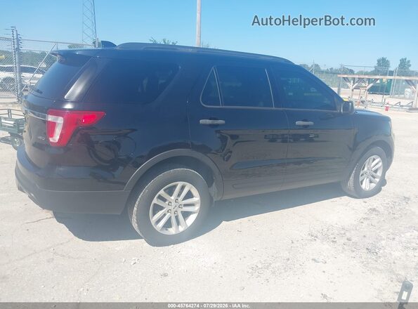 1FM5K8B85HGD72224 2017 FORD EXPLORER Black Tył prawy
