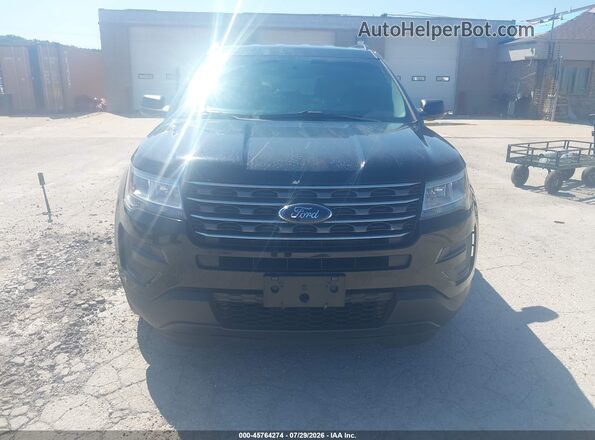 1FM5K8B85HGD72224 2017 FORD EXPLORER Black Widok z przodu