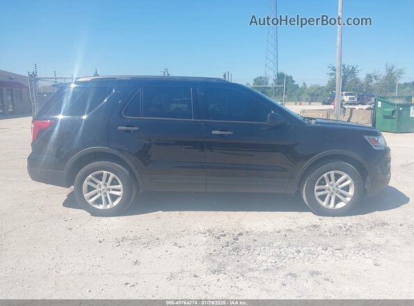 1FM5K8B85HGD72224 2017 FORD EXPLORER Black Widok wnętrza z tyłu