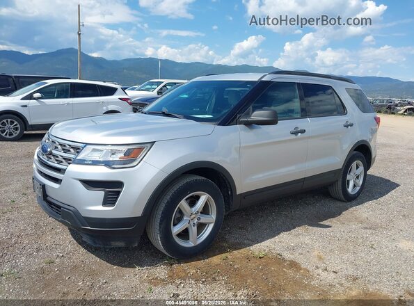 1FM5K8B85JGC01320 2018 FORD EXPLORER Silver Передня ліва чверть