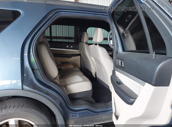 1FM5K8B85JGC45477 2018 FORD EXPLORER Blue Вид наклейки з VIN-кодом