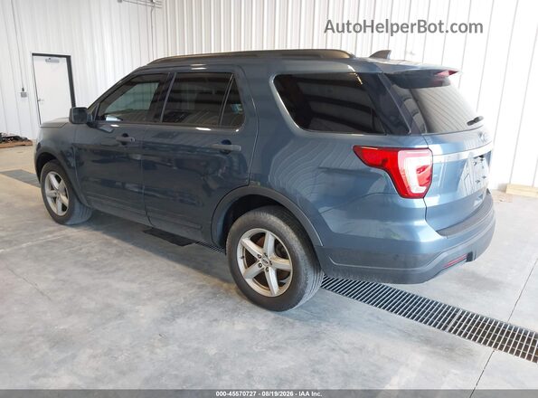 1FM5K8B85JGC45477 2018 FORD EXPLORER Blue Задня ліва чверть