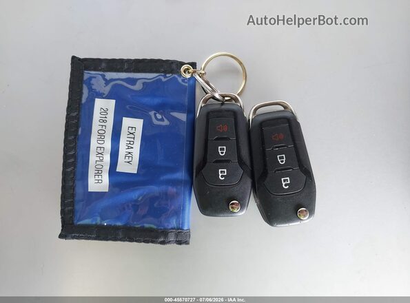 1FM5K8B85JGC45477 2018 FORD EXPLORER Blue Вид панелі приладів