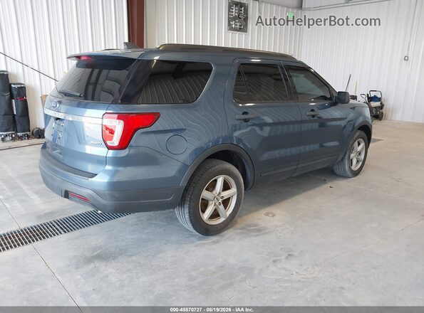 1FM5K8B85JGC45477 2018 FORD EXPLORER Blue Задня права чверть
