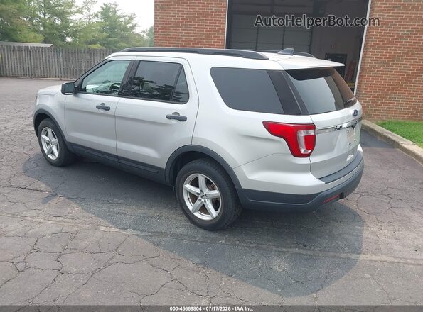 1FM5K8B85JGC45561 2018 FORD EXPLORER Silver უკანა მარცხენა
