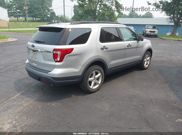 1FM5K8B85JGC45561 2018 FORD EXPLORER Silver უკანა მარჯვენა