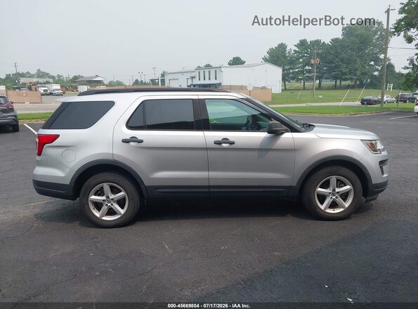 1FM5K8B85JGC45561 2018 FORD EXPLORER Silver სალონის 360-გრადუსიანი ხედი