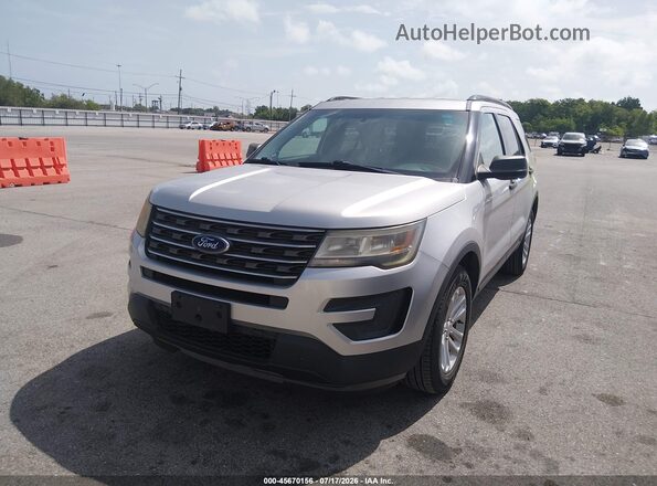 1FM5K8B86GGC94924 2016 FORD EXPLORER Silver Передня ліва чверть