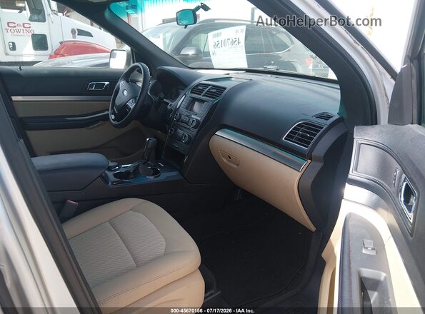 1FM5K8B86GGC94924 2016 FORD EXPLORER Silver Вид салону спереду