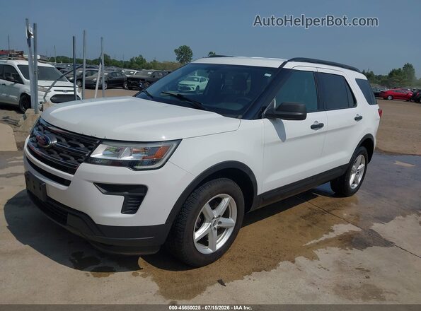 1FM5K8B86JGC45200 2018 FORD EXPLORER White Przód lewy