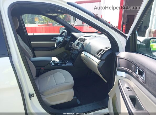 1FM5K8B86JGC45200 2018 FORD EXPLORER White Widok wnętrza z przodu