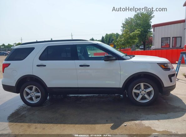 1FM5K8B86JGC45200 2018 FORD EXPLORER White Widok wnętrza 360 stopni