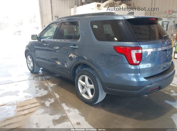 1FM5K8B86JGC45505 2018 FORD EXPLORER Синий Задняя левая четверть
