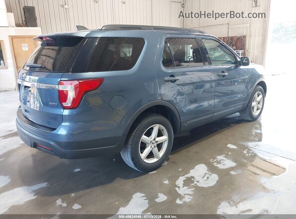 1FM5K8B86JGC45505 2018 FORD EXPLORER Синий Задняя правая четверть