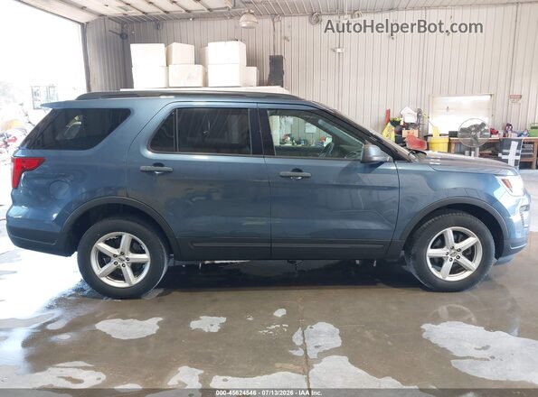 1FM5K8B86JGC45505 2018 FORD EXPLORER Синий Панорамный вид салона 360°