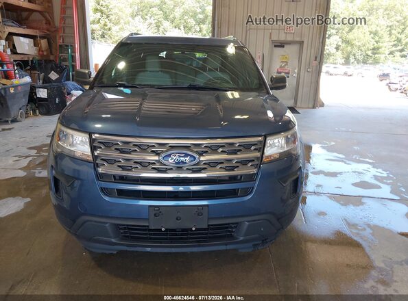 1FM5K8B86JGC45505 2018 FORD EXPLORER Синий Вид задней части салона