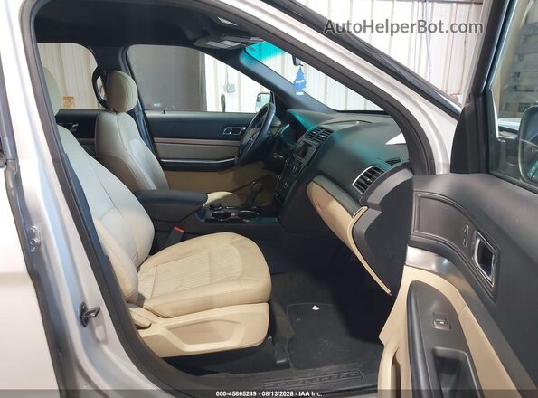 1FM5K8B87GGB08193 2016 FORD EXPLORER Silver წინა სალონის ხედი