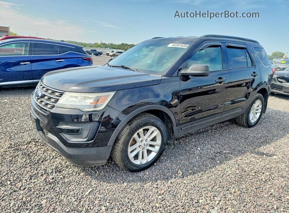 1FM5K8B87GGC83706 2016 FORD EXPLORER Black უკანა მარცხენა