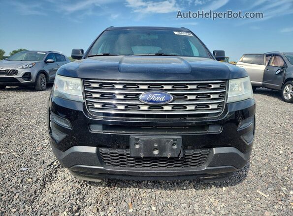 1FM5K8B87GGC83706 2016 FORD EXPLORER Black უკანა სავარძლების ხედი