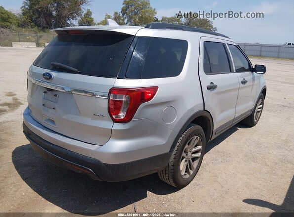 1FM5K8B87HGA69302 2017 FORD EXPLORER Серебряный Задняя правая четверть