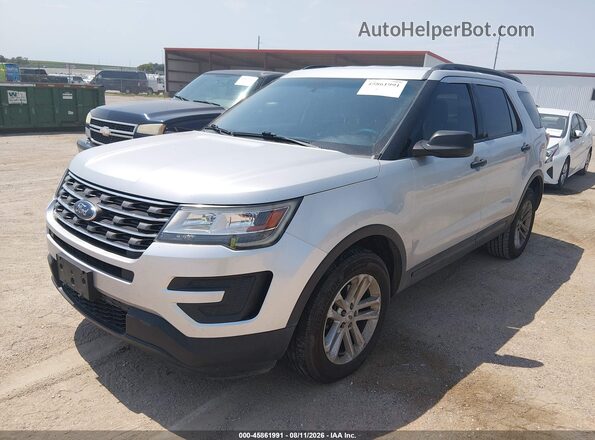 1FM5K8B87HGA69302 2017 FORD EXPLORER Серебряный Передняя левая четверть