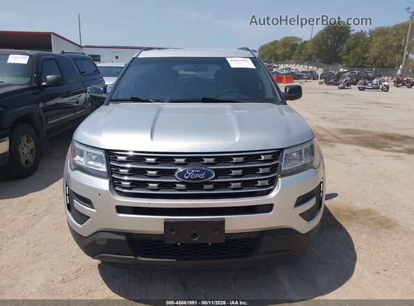 1FM5K8B87HGA69302 2017 FORD EXPLORER Серебряный Вид щитка приборов