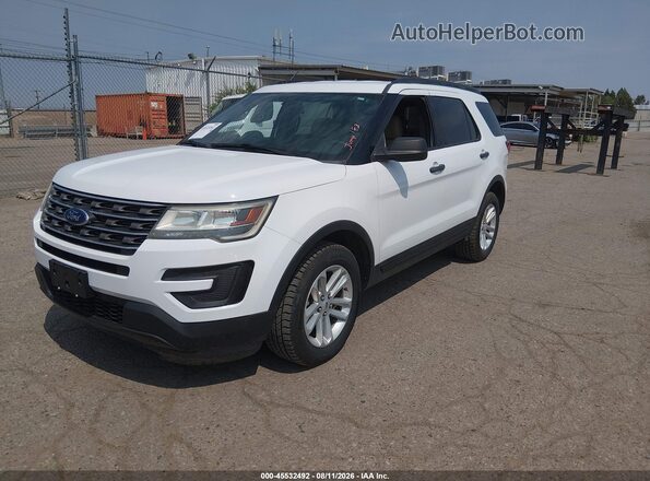 1FM5K8B87HGC91919 2017 FORD EXPLORER Белый Передняя левая четверть