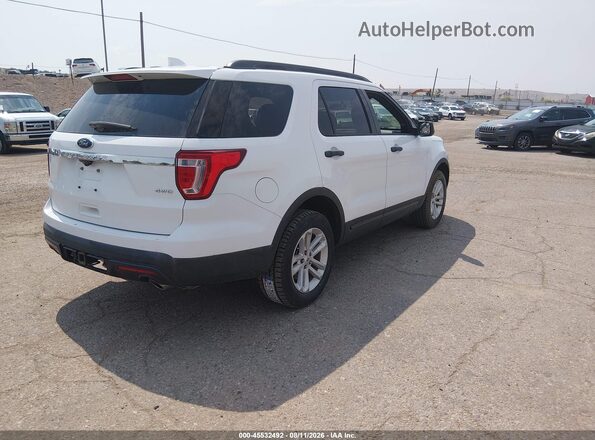 1FM5K8B87HGC91919 2017 FORD EXPLORER Белый Задняя правая четверть