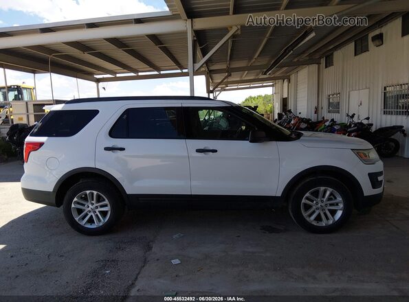 1FM5K8B87HGC91919 2017 FORD EXPLORER Белый Вид задней части салона
