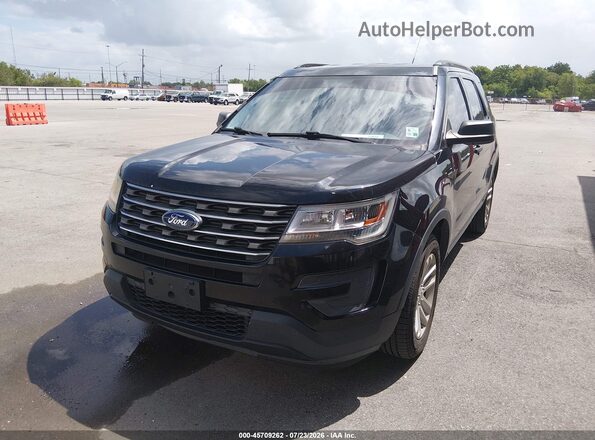 1FM5K8B87HGD72225 2017 FORD EXPLORER Black Przód lewy