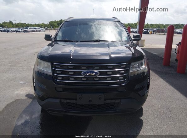 1FM5K8B87HGD72225 2017 FORD EXPLORER Black Widok z przodu