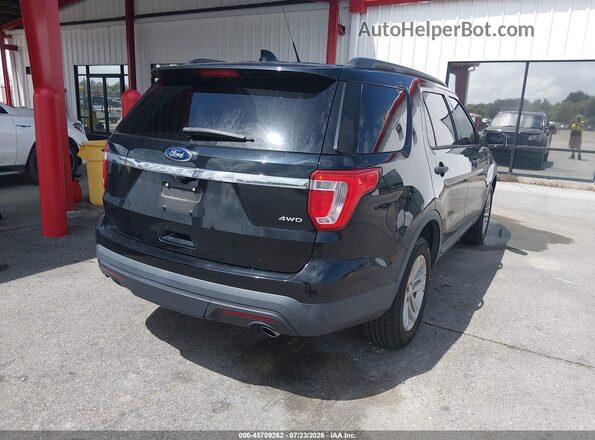 1FM5K8B87HGD72225 2017 FORD EXPLORER Black Tył prawy