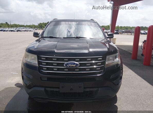 1FM5K8B87HGD72225 2017 FORD EXPLORER Black Widok zestawu wskaźników