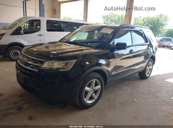 1FM5K8B87JGC45254 2018 FORD EXPLORER Black Передня ліва чверть
