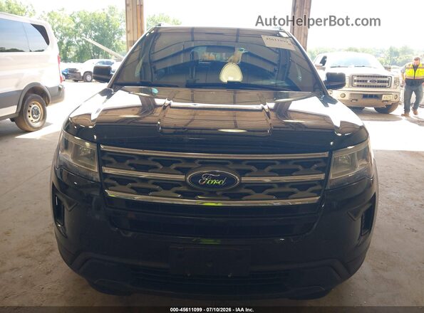 1FM5K8B87JGC45254 2018 FORD EXPLORER Black Вид щитка приладів