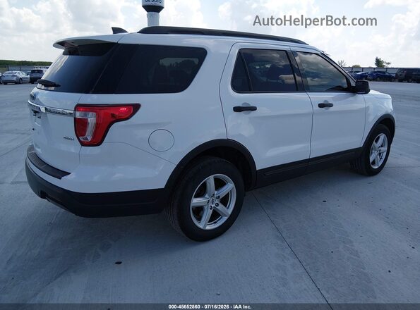 1FM5K8B87JGC45500 2018 FORD EXPLORER White Задня права чверть