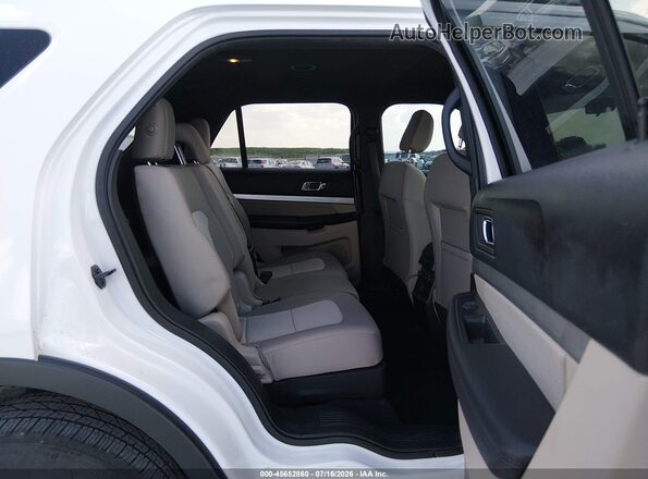 1FM5K8B87JGC45500 2018 FORD EXPLORER White Вид наклейки з VIN-кодом