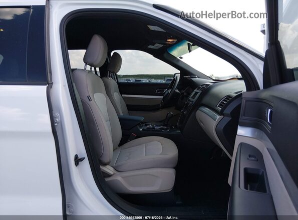 1FM5K8B87JGC45500 2018 FORD EXPLORER White Вид салону спереду