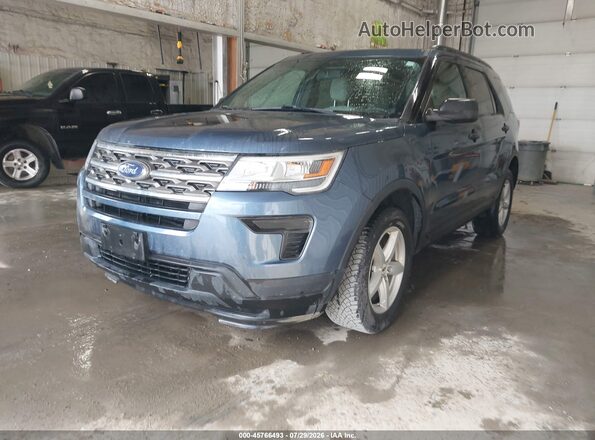 1FM5K8B87JGC45657 2018 FORD EXPLORER Blue Front left