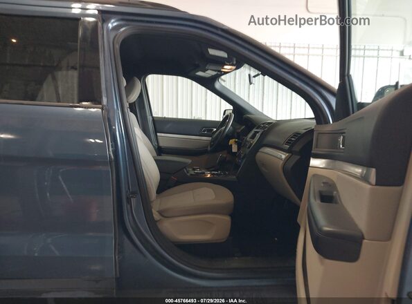 1FM5K8B87JGC45657 2018 FORD EXPLORER Blue Front interior view