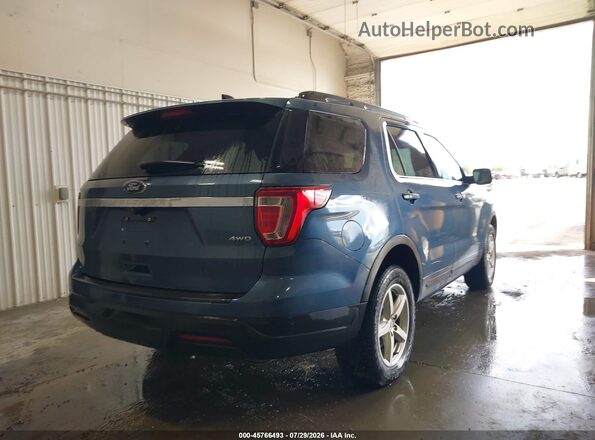 1FM5K8B87JGC45657 2018 FORD EXPLORER Blue Rear right