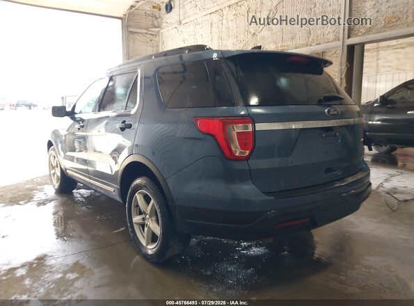 1FM5K8B87JGC45657 2018 FORD EXPLORER Blue Rear left