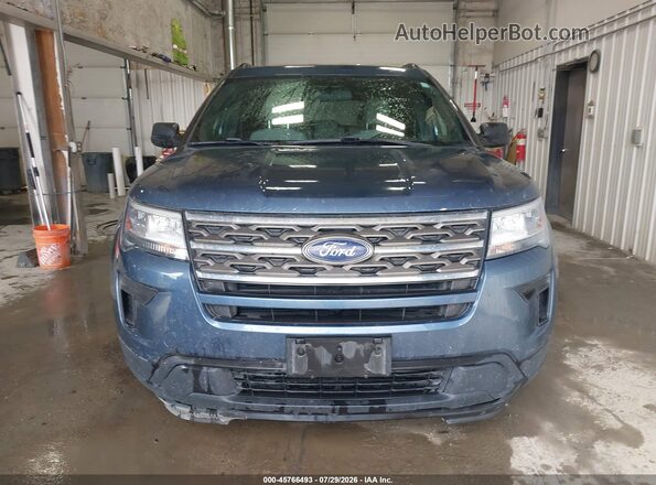 1FM5K8B87JGC45657 2018 FORD EXPLORER Blue Front view