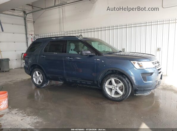 1FM5K8B87JGC45657 2018 FORD EXPLORER Blue Rear interior view