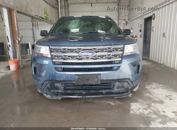 1FM5K8B87JGC45657 2018 FORD EXPLORER Blue Instrument cluster view