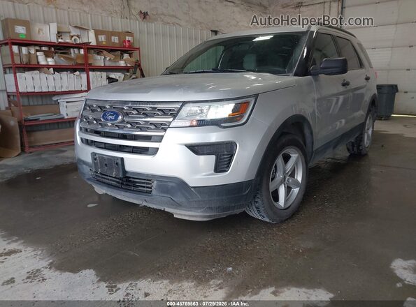 1FM5K8B87JGC45660 2018 FORD EXPLORER Silver Передня ліва чверть